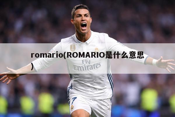 romario(ROMARIO是什么意思)